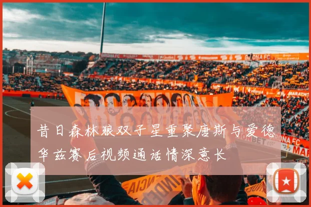 昔日森林狼双子星重聚唐斯与爱德华兹赛后视频通话情深意长